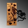 Wallity Eros 01 Escultura de pared de madera y metal en nogal y negro